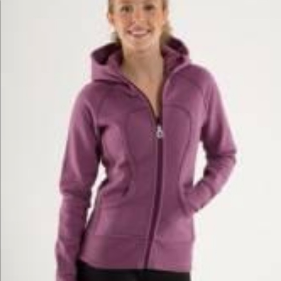 Lululemon Scuba Hoodie Muted Mauve Stripes Galore Microstripe - Picture 5 of 15